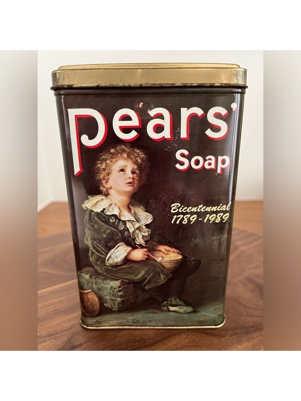 PEARS SOAP Vintage Tin Bicentennial 1789-1989 Special Edition Collectible